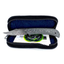 Civivi C2015DS-1 Appalachian Drifter Slip Joint Folding Knife 2.96in Damascus Steel Blade - Black Rose Pattern Handle - GoingGear.com