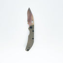 Dwyer Custom Goods DCG BBNL Recurve Bowie Folding Knife CarTech CTS XHP Alloy Blade Molten Titanium Handles