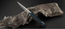 Artisan Cutlery Shark Liner Lock Knife Carbon Fiber (3.2" SW D2)