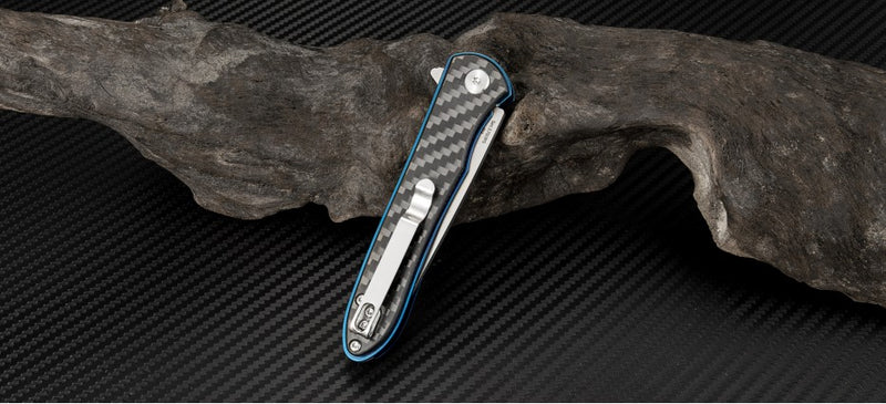 Artisan Cutlery Shark Liner Lock Knife Carbon Fiber (3.2" SW D2)