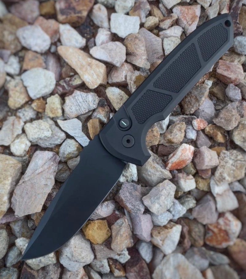ProTech LG307-D2 Operator Rockeye Folding Knife Black CPM-D2 Steel Blade