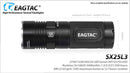 EagleTac SX25L3 XM-L2 U2 LED 1505 Lumen 6 x CR123 / 3x 18650 -No Kit