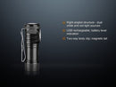 Fenix LD15R 500 Lumen Right-Angled Micro USB Rechargeable Flashlight Cree XP-G3 white LED