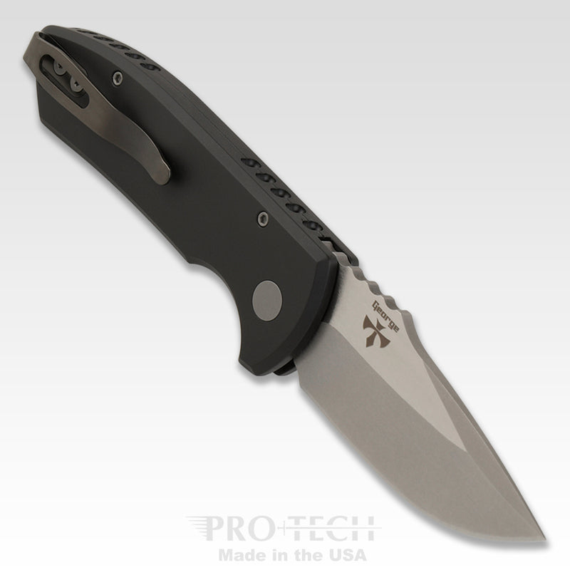 Pro-Tech LG405 SBR Short Bladed Rockeye Folding Knife 2.5in S35VN Steel Blade Milled Grip Handle