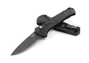 Benchmade 9570BK Mini Claymore Folding Knife 3in CPM-D2 Steel Blade Grivory Black Handles