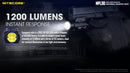 Nitecore NPL30 1200 Lumen Rail Mount Flashlight 4 x CREE XP-G3 LEDs
