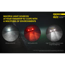 NITECORE NU32 550 Lumen LED Rechargeable Headlamp with White and Red Beams