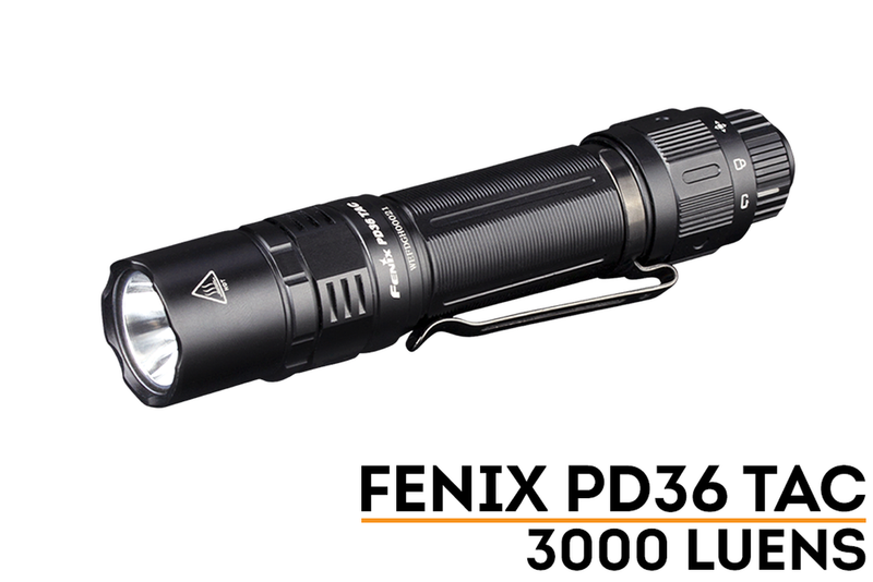 Fenix PD36 TAC 3000 Lumen Tactical Flashlight 1 * 21700 USB-C Rechargeable Battery Included