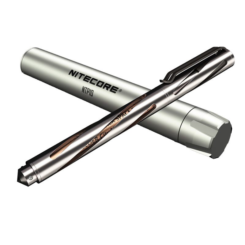 NiteCore NTP10 Titanium Tactical Pen with Tungsten Steel Tip