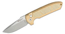 Pro-Tech LG334 Custom Rockeye Folding Knife Bronze Handles S35VN Steel Blade