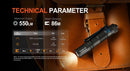 Acebeam Pokelit AA Orange – 550 Lumen USB-C Rechargeable EDC Flashlight | Nichia 219F CRI90 LED