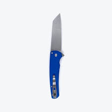 Pro-Tech Knives Malibu Folding Knife 3.25in 20cv Steel Blade Blue Handles - 5201-Blue