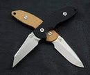 Rick Hinderer FXM S35VN Wharncliffe w/ Black Scale Fixed Blade Knife (3.5" Blade)