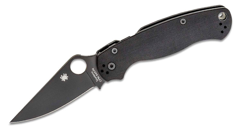 Spyderco Paramilitary 2 C81GPBK2 Folding Knife 3.42in Black S45VN Steel Blade