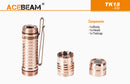 Acebeam TK18 Copper 1650 Lumen Flashlight 3 x NICHIA 219C LED