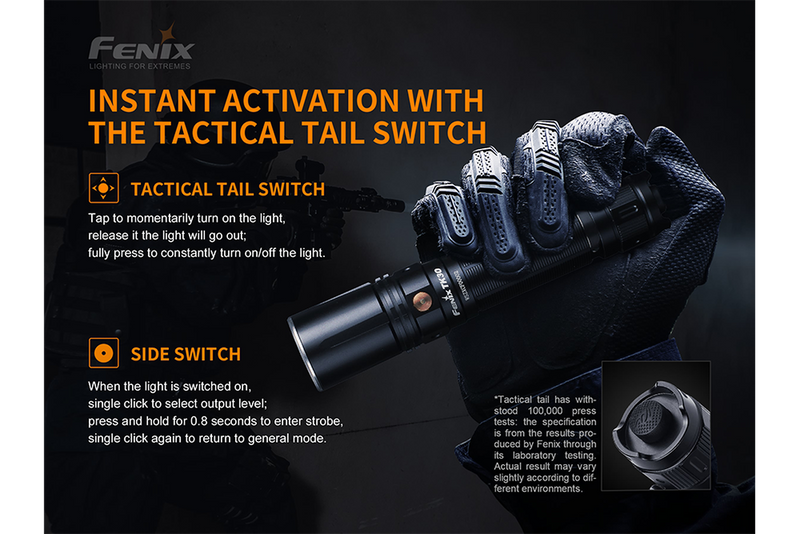 Fenix TK30 White Laser Flashlight 500 Lumen 3937 Ft. of Throw 1 * 21700 USB-C Rechargeable Battery Included