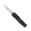 CobraTec FS-X Medium Dual Action Knife Black Aluminum Handles 3in D2 Steel Blade