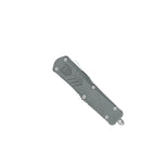 CobraTec FS-X Medium Gray OTF Knife - D2 Steel 3in Drop Point Blade
