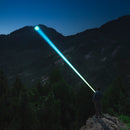 Weltool W4 PRO TAC LEP Flashlight – 568 Lumens, 3,712 Yard Throw, 2.88 Million Candela – Tactical Long-Range Spotlight