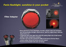Fenix Flashlight Red Filter Adapter AD302-R - Large FOR TK11, TK12
