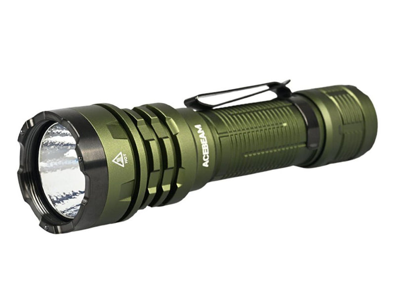 Acebeam P17 4900 Lumen High Powered Handheld Rechargeable Flashlight 1 x CREE XHP70.3 LED - OD Green