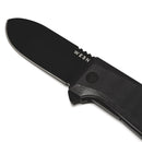 WESN Allman Blacked Out Folding Knife G10 Handles 2.8in S35vn Steel Blade