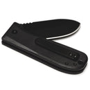 WESN Allman Blacked Out Folding Knife G10 Handles 2.8in S35vn Steel Blade