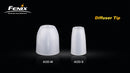 FENIX AOD-S White Diffuser Tip FOR E20, E21, E25, E35, P1D, P2D, P3D, PD10, PD20, PD30, PD31, PD22, PD32, L1, L1+, L1P, L2P, L1S, L2S, L1T, L2T, L1D, L2D, LD10, LD20, LD1, LD22, LD25