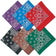 Classic Paisley Cotton Bandana - Dark Gray