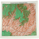 Topographic Map Cotton Bandana - Grand Canyon