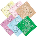 Classic Paisley Cotton Bandana - White