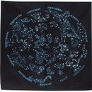 Black Glow in the Dark Star Chart Bandana