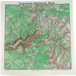 Topographic Map Cotton Bandana - Yosemite