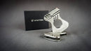 Bastion Self Defense Belt Tool BAST-SELF front view - laser-welded stainless steel EDC belt tool and bottle opener