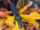 StatGear Slinger EDC Flipper Folding Knife 2in D2 Steel Blade Stainless Steel Handles - Black