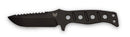 Benchmade Fixed Adamas 375BK front view, 4.20″ D2 drop point fixed blade knife, black G10
