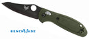 Benchmade Mini-Griptilian 555BKHGOD Plain Edge Folding Knife (2.91 Inch Blade)