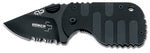 Boker Black Subcom 01BO586 Serrated Folding Knife
