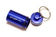 Aluminum Waterproof Battery Capsule / Pill Fob - Blue