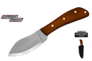 Condor Nessmuk Fixed Blade Knife With Leather Sheath 3.8in 1075 Steel Blade Walnut Handles
