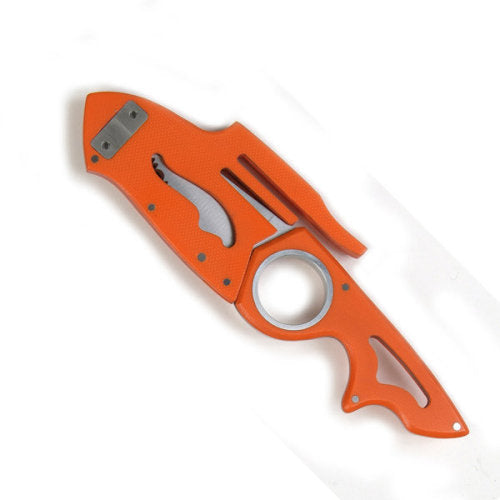 CRKT Neckolas 2391 - Designed by Terry Renner - Orange- Serrated