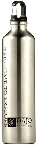 Dajo 1 L Stainless Steel Clip Bottle