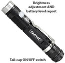 EagleTac DX30LC2 1x 18650 / 2x CR123A 1160 Lumens CREE XP-L HI V3 LED Flashlight