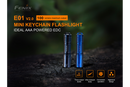 Fenix E01 V2.0 – 100 Lumen AAA Keychain Flashlight, Twist Operation, Blue