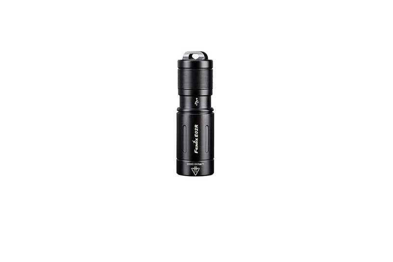 Fenix E02R Rechargeable Keychain Flashlight – 200 Lumens Black