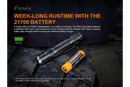 Fenix PD36 TAC – 3000 Lumen Tactical Flashlight with USB-C Rechargeable 21700 Battery
