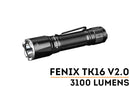 Fenix TK16 V2.0 – 3100 Lumen Tactical Flashlight with USB-C Rechargeable 21700 Battery