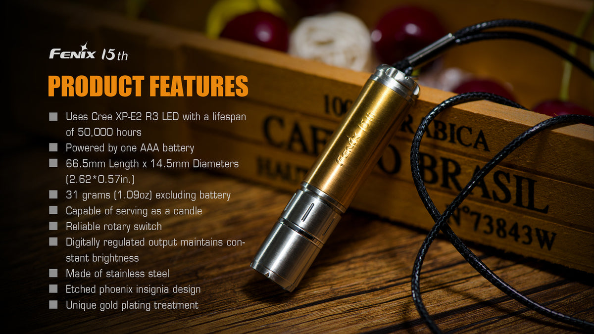 fenix 15th anniversary edition flashlight TK15R Rechargeable Tac It delivers an impressive maximum light output of 3 Fenix LE15 15th Anniversary Edition
