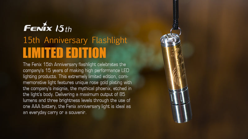 fenix f15 flashlight Fenix F15 Anniversary Edition 85 Lumen 1 x AAA Cree XP-E2 R3 LED Flash