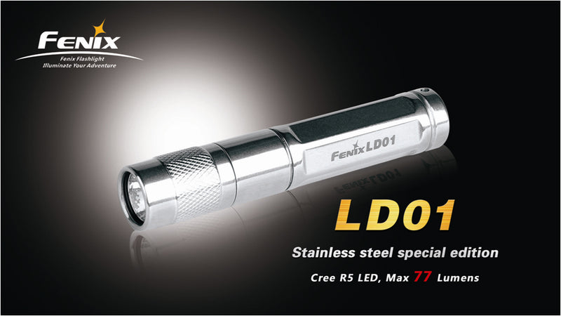Fenix LD01 SS Stainless Steel XP-G R5 AAA LED Flashlight